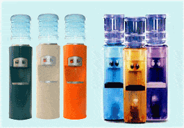 Waterkoelers met bottles.