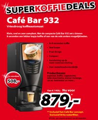 Cafe Bar 932 koffieautomaat
