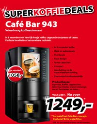 Cafébar koffieautomaat 943