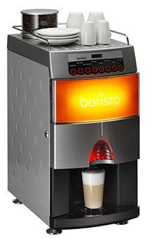 Koffiemachine met muntinworp