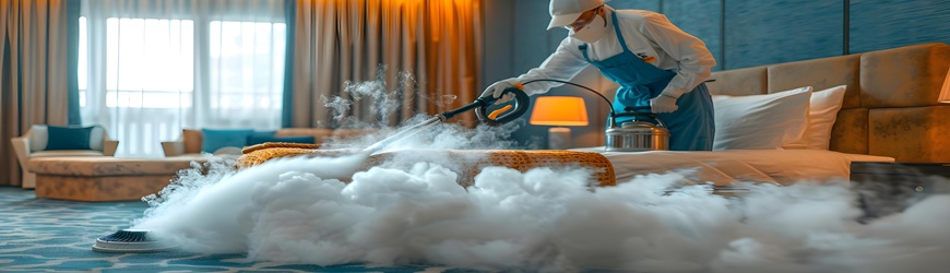 De schoonmaak van hotels